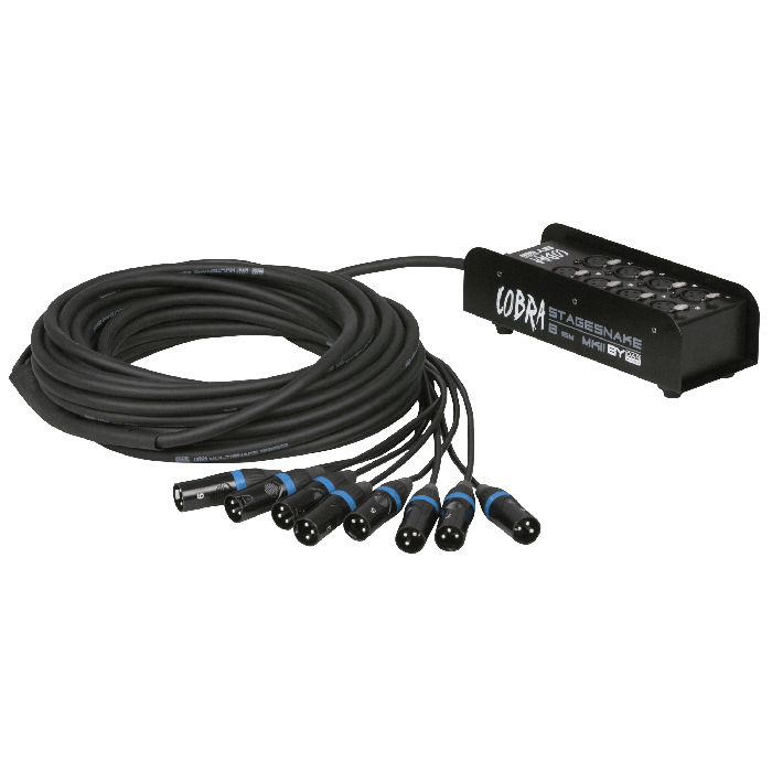 15m 8way XLR 3 Stage Box